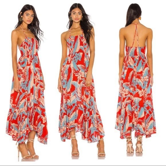 Free People Heat Wave Maxi Dress S 